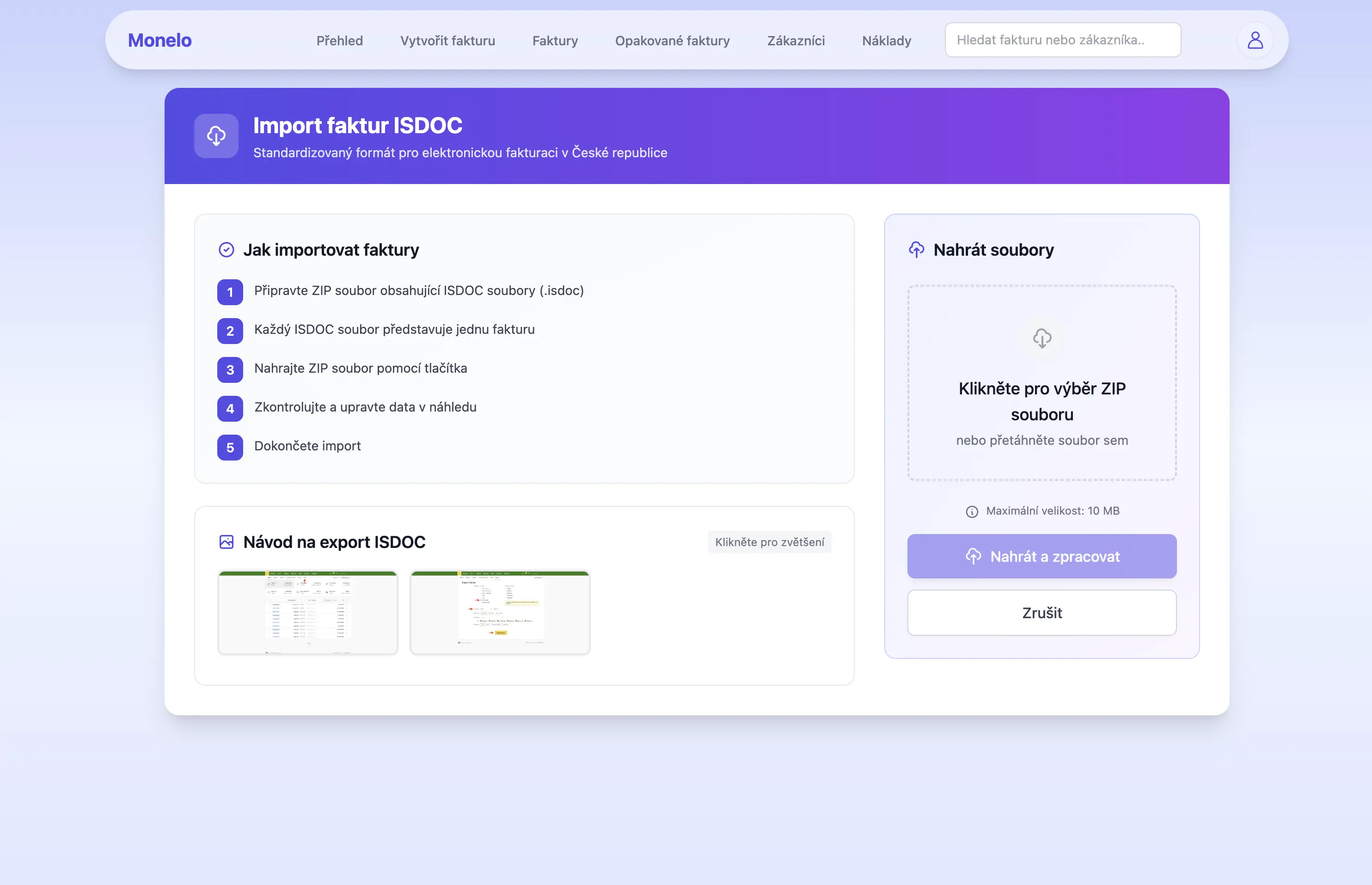 Snadný přechod z jiných fakturačních nástrojů